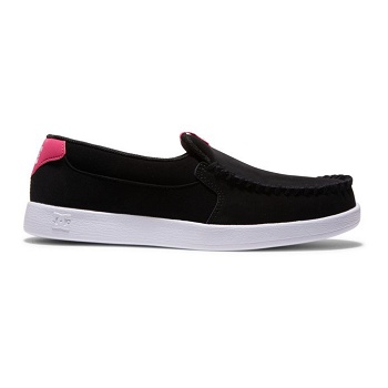 DC Villain Cierne / Ruzove - Damske Slip On